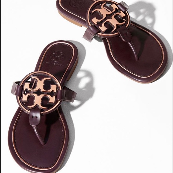 tory burch maroon sandals
